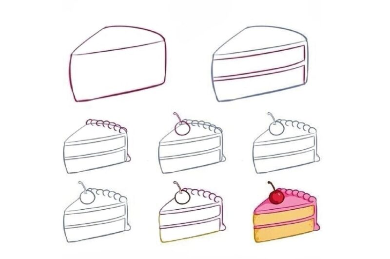 Включи как рисовать торт